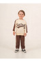 3-4-5-6 Years Old Seasonal Printed Piecewise Track Pants with Belt for Boys - 2