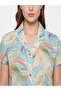 Blue Floral Lace Detail Shirt and Pyjama Set - 2