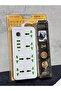 Heavy Duty 4-Way Power Socket Extension Board, 2 Meter Extension Cord, 2000W High Power Multi Socket Power Strip