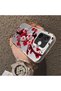Oppo A5 Pro 5g Compatible Silicone Edge Hard Back Case Couple Phone Case with Floral Pattern - 4