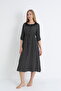 Women's Woven Viscose Fabric Patterned Dress 35118 - 5