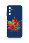 Samsung A05S Compatible Colorful Leaf Patterned Silicone Case - 2