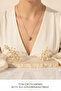 Stone-Encrusted Steel Necklace with Swan Wing Figure - 7