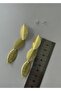 Ultra Light Gold Color Earrings 8 cm - 2
