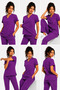 Lycra Scrubs Medical Uniform, Nurse Doctor Hospital Uniform, Men and Women, Healthcare Staff Uniforms, Navy Blue, Purple, Beige, Gray, Burgundy, Coffee, Orange, Blue, Mint, Sage Green, Green, Khaki - 4