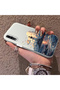 Samsung Galaxy A50 Compatible Silicone Edge Hard Back Case Couple Phone Case Tower Patterned - 2