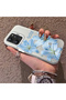 Redmi 12 Compatible Silicone Edge Hard Back Case Couple Phone Case with Floral Pattern - 2