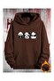 Women's Hooded Printed Relaxed Fit Sweatshirt