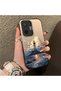 Poco F7 5g Compatible Silicone Edge Hard Back Case Couple Phone Case Tower Pattern - 3