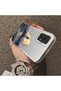 Samsung Galaxy A72 Compatible Silicone Edge Hard Back Case Couple Phone Case Tower Pattern - 4