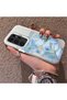 Samsung Galaxy S23 Ultra Compatible Silicone Edge Hard Back Case Couple Phone Case with Floral Pattern - 2
