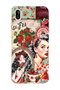 Huawei P20 Lite Compatible Retro Women's Collage Pattern Transparent Phone Case