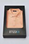 Orange Polo Collar Pique Short Sleeve Slim Fit Cotton T-Shirt 1011260170