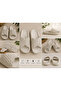 Rubber Slippers Beige 1 Piece Lightweight Comfortable Non-Slip Sole Water Resistant Soft Inside High Quality Beautiful Stylish - 3