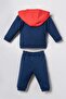 Baby Boy Printed Blue Cardigan Set Usb3171-C-V1 - 4