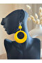 Acrylic Style Yellow Earrings