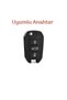Peugeot 208 301 307 308 508 2008 3008 Partner Van Key Case Cover with Key Model Black/Gold - 2