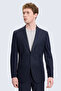 Navy Blue Slim Fit Mono Collar Classic Jacket
