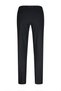 Black Relaxed Fit Wool Fabric Trousers with Side Pockets - 3