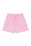 Women's Pink Elastic Waist Tasseled Short Shorts - 5