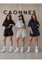 3-Piece Shorts for Women (Black-Grey-Navy Blue) Oversize Summer Shorts - Comfortable Fit Above the Knee Summer Product Anti-Sweat