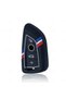 Bmw Compatible 1, 3, 5, 6, 7 Series, G32, G30, G20, G11, & X1, X3, X5, X6, X7, & Z4, m Silicone Patterned 2-Stripe Key Case (Black) - 4