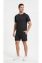 Men's Black Color Breathable Sweat-Wicking Sports T-Shirt - 4