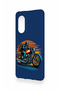 Huawei Nova 9Se Compatible Moto Rider Patterned Silicone Case - 4