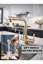 Mat Gold Spiral Shape 2 Mode Head L Pipe Kitchen Sink Faucet Gold Brass Fitting Faucet - 2