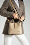 Original Women's Mink Lock Detailed 3-Compartment Hand and Shoulder Bag 2055Mh - 2