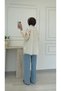 Molly Nelly Women's Gathered Sleeve Lined Voile Shirt - 5