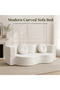 Convertible Folding Futon Sofa Bed, Queen Sleeper Sofa with Pillow, Teddy Floor & Futon Loveseat Couch, Foam Folding Mattress Sleeper for Living Room, Guest Use, Apartment, No Assembly