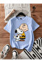 Snoopy New Season Printed Circular Neck Cotton Short Sleeve Children's Tshirt