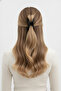 Modern Wavy Black Hair Claw Clip Stylish Hair Accessory for Everyday and Special Occasions - 2
