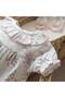 Floral Patterned & Ballet-Style Baby Girl Jumpsuit Set - 3