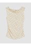 Xside Yellow Boat Neck Polka Dot Blouse - 6