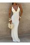 Celaena Tri̇ko Long Dress - 5