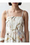 Esvab • Modern & Distinctive Square Collar Rope Strap Floral Dress - 3