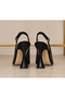 432 Women's Mesh Stoned Goblet Heel Open Back Evening Dress Shoes - 7