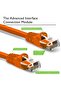 3 Metre Cat6 Snagless full copper 50 micron gold plated connector 10ft Ethernet Patch Cable (ORANGE) - 2