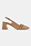Women's Mink Suede Genuine Natural Leather Thick Heel Open Back Shoes, Size 35-41 - 5