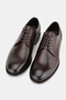Men's Brown Genuine Natural Leather Leather Sole Lace-Up Daily Shoes - 2