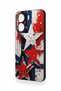 Redmi 13C Compatible Star Flag Patterned Silicone Case - 3