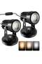 Indoor LED Spot Lights, 3W Uplighting with Remote Control Dimmable & Timer, Adjustable 3000K/4000K/6000K