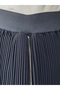 Lodos Side Zipper Pleated Skirt-Pa0202 Black - 5