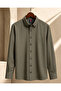 Long Sleeve Slim Fit 100% Cotton Button-Down Collar Casual Men's Shirt - 3