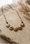 Authentic Necklace with Handmade Flower-Shaped Metal Apparatus - 3