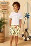 New Season Patterned Quick-Dry Boys' Shorts Swimwear - Children's Sea-Pool Shorts - 2