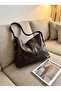 Women's Large Volume Italian Style Zippered Lined Daily Use Hand and Shoulder Bag