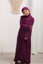 Hijab Zipper Practical Wear Summer Flexible Fabric Girl Child Prayer Dress - 3